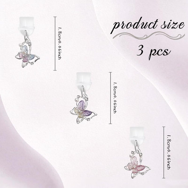 QPIXVB 3PCS Dust Plug Charm Type C,Kindle Dust Plug Charm,Pink Kindle Paperwhite Accessories for Readers Book Lover Women Men Teachers Students - Image 2